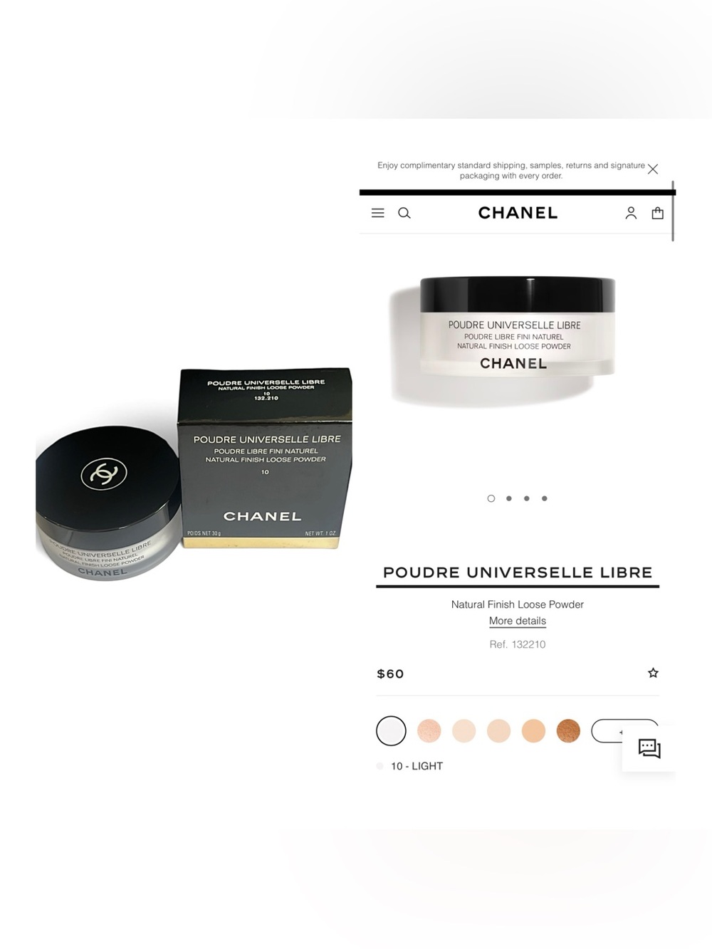 Chanel Poudre Universelle Libre Natural Finish Loose Powder 10 Light